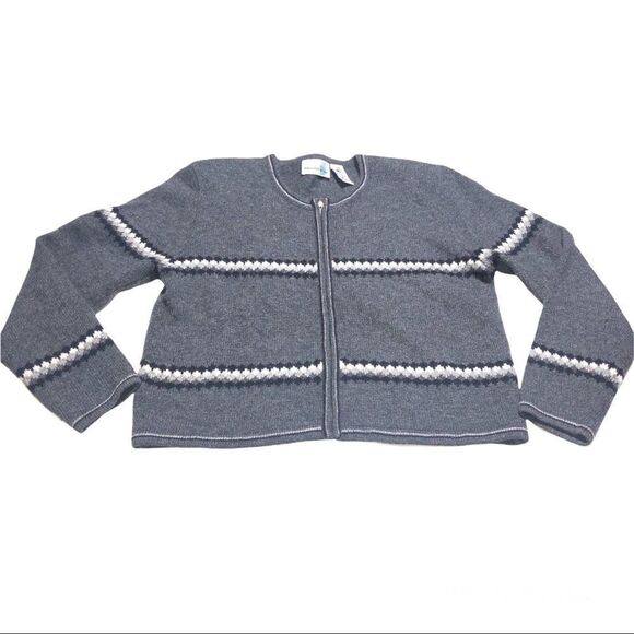 Paul Harris Designs Sweaters - Vintage Paul Harris Designs Lambswool Zip Up Cardigan Size Medium